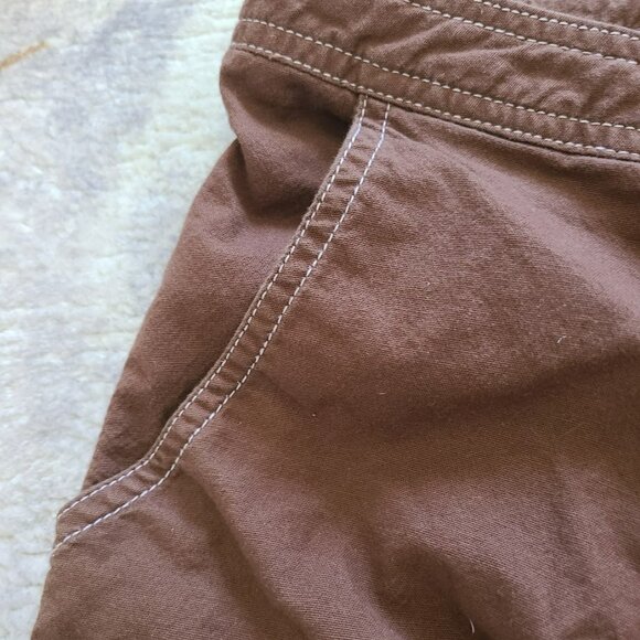 Prana Cargo Cropped Pants Brown Hiking Outdoor Gorpcore men's M - Picture 7 of 9